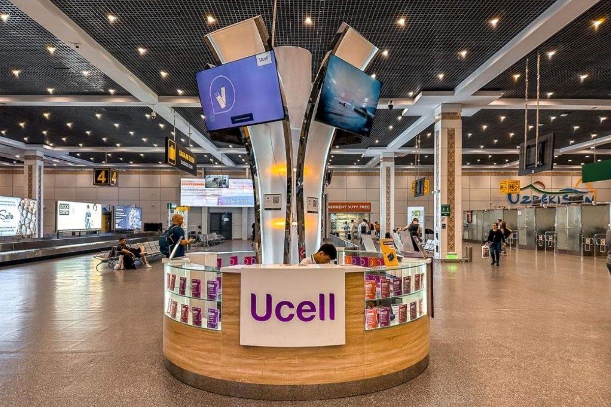 Ucell store at Tashkent International Airport